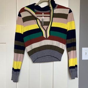 NWT Free People Colorful Striped Sweater